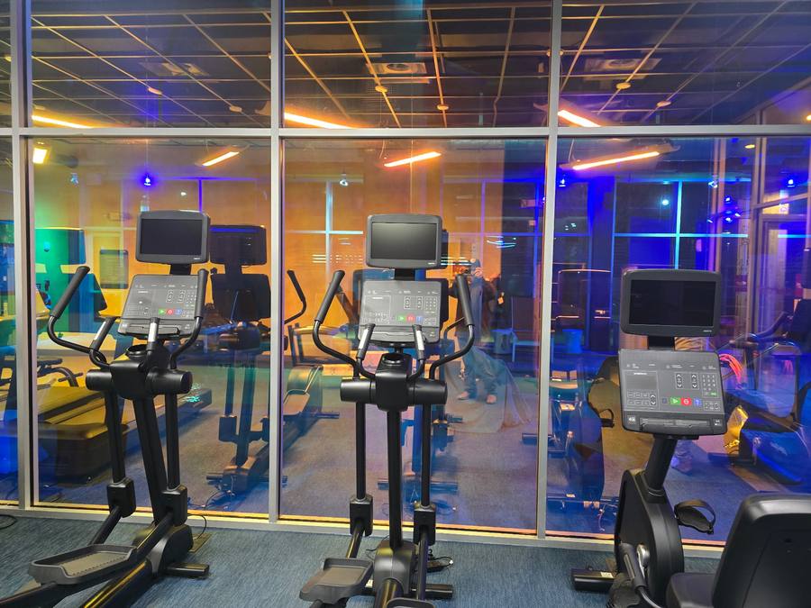 Commercial gym window tint